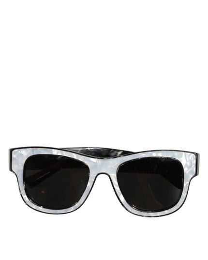 Dolce & Gabbana DG4379F Pearl White Acetate Frame Shades Sunglasses