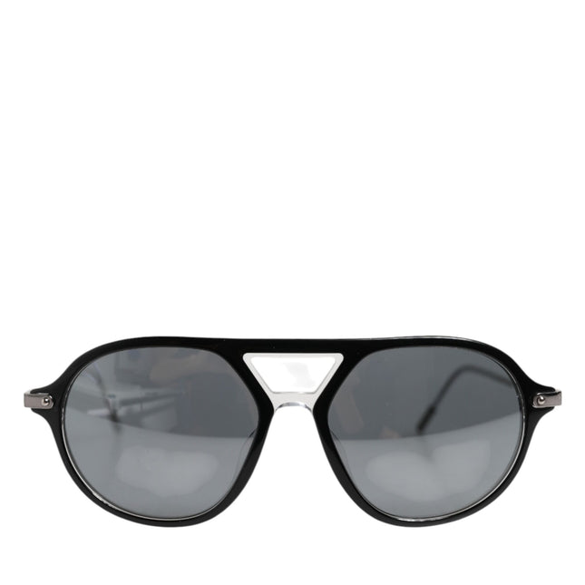 Dolce & Gabbana DG4343F Black Acetate Frame Pilot Shades Sunglasses