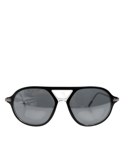 Dolce & Gabbana DG4343F Black Acetate Frame Pilot Shades Sunglasses