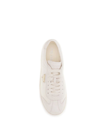 Prada Cream Polyamide Low Top Sneakers