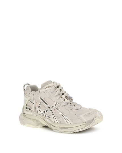 Balenciaga Beige Calf Leather Bos Taurus Athletic Sneakers