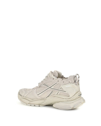 Balenciaga Beige Calf Leather Bos Taurus Athletic Sneakers