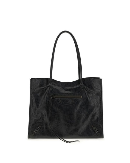 Balenciaga Black Lamb Ovis Aries Aries Shoulder Bag