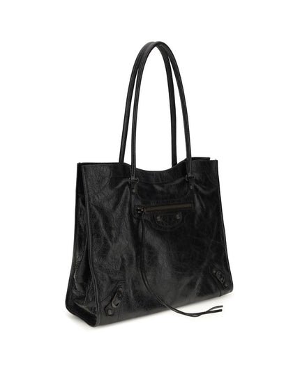 Balenciaga Black Lamb Ovis Aries Aries Shoulder Bag