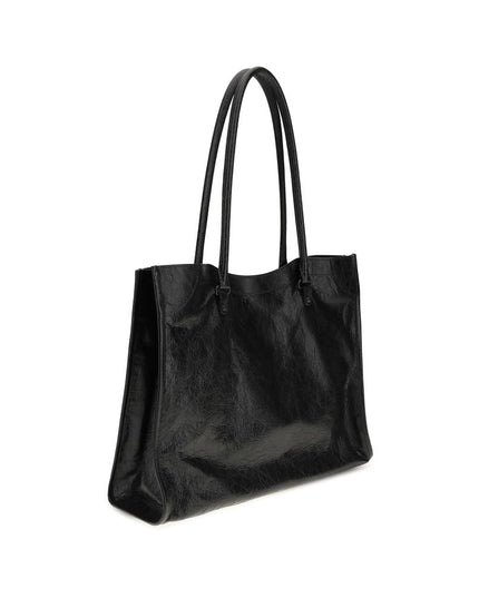 Balenciaga Black Lamb Ovis Aries Aries Shoulder Bag