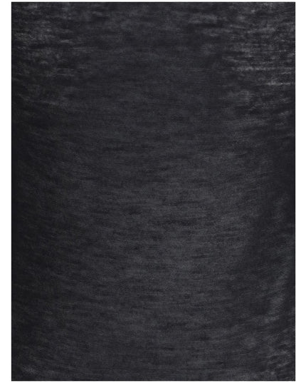 Saint Laurent Black Cashmere Long Sleeve T-Shirt