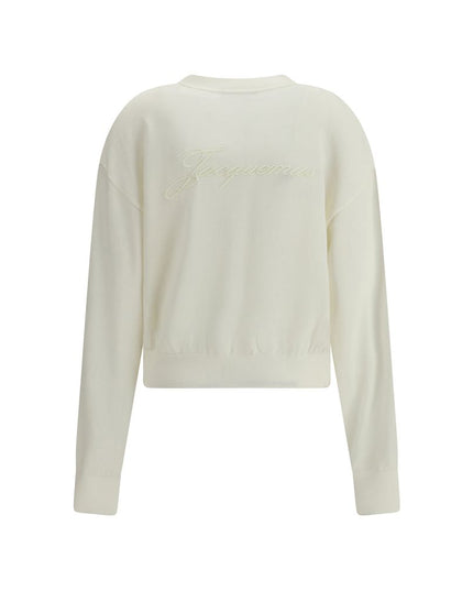Jacquemus White Merino Wool Cardigan