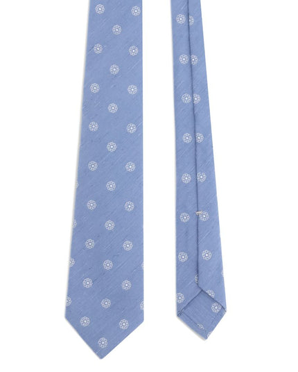 Kiton Light Blue Silk Tie