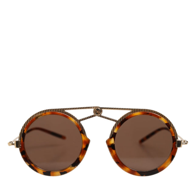 Dolce & Gabbana Gold Havana Frame DG Fatto A Mano Eyewea Sunglasses