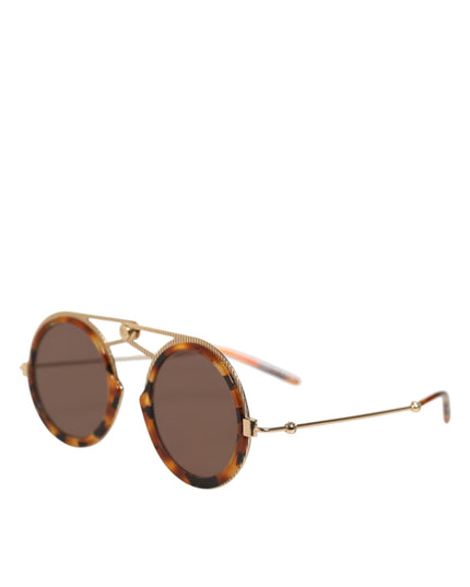 Dolce & Gabbana Gold Havana Frame DG Fatto A Mano Eyewea Sunglasses