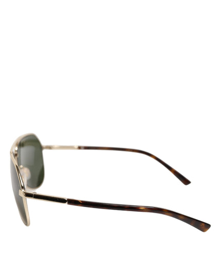Dolce & Gabbana DG2125 Silver Frame Aviator Shades Eyewear Sunglasses