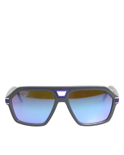Dolce & Gabbana Blue Acetate Aviator Shades Eyewear Sunglasses