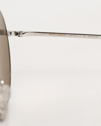 Dolce & Gabbana DG2215K Silver Metal Round Shades Eyewear Sunglasses