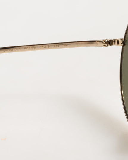 Dolce & Gabbana Gold Metal Round Shades Eyewear Sunglasses