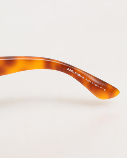 Dolce & Gabbana DG6089 Havana Full Rim Round Lenses Foldable Sunglasses