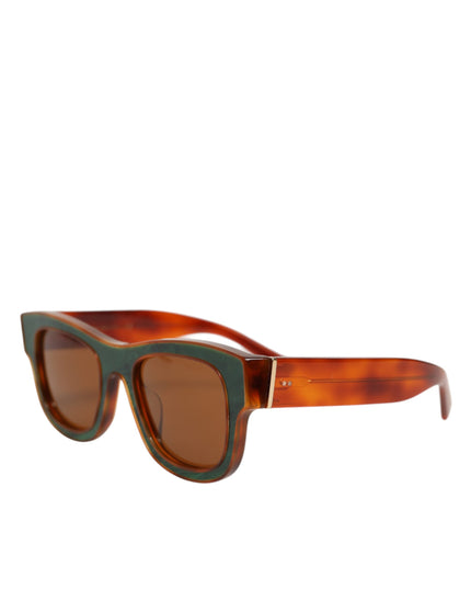 Dolce & Gabbana DG4391 Green Brown Acetate Square Frame Unisex Sunglasses