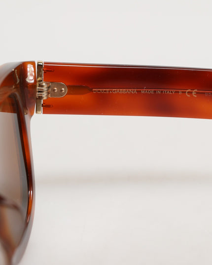 Dolce & Gabbana DG4391 Green Brown Acetate Square Frame Unisex Sunglasses