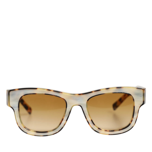 Dolce & Gabbana DG4379F White Tortoiseshell Gradient Acetate Shades Sunglasses