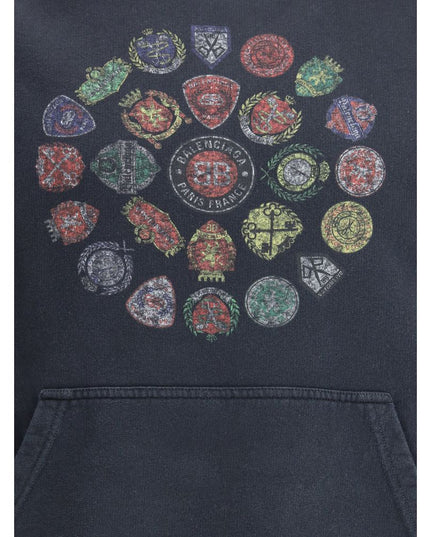 Balenciaga Black Cotton Sweatshirt
