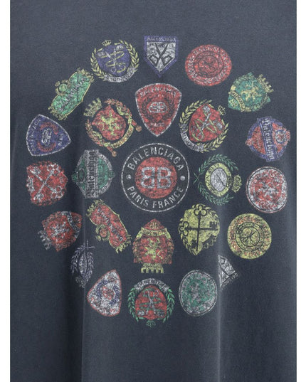 Balenciaga Black Cotton T-Shirt