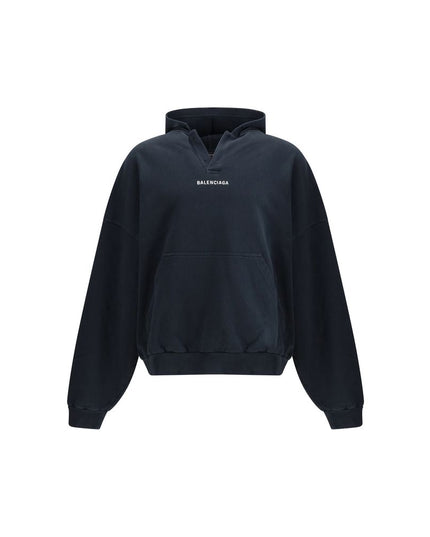 Balenciaga Black Cotton Sweatshirt
