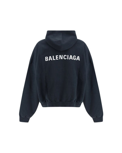 Balenciaga Black Cotton Sweatshirt