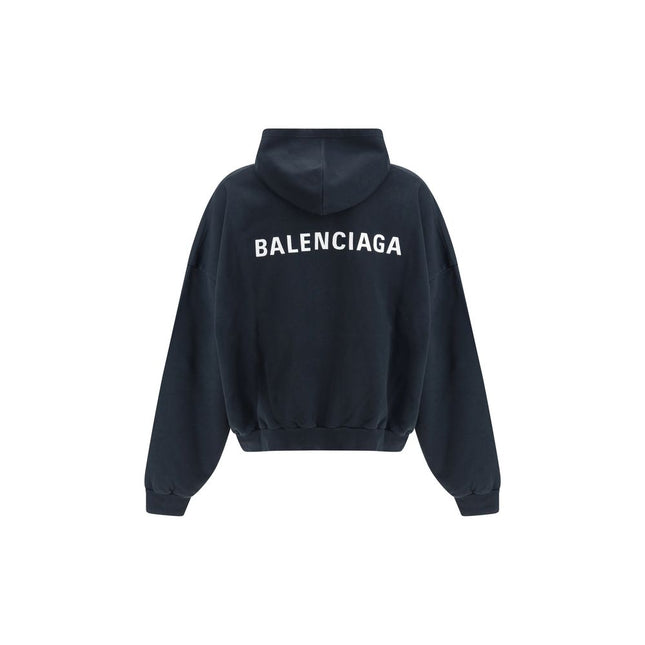 Balenciaga Black Cotton Sweatshirt