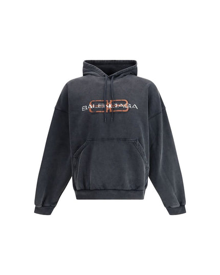 Balenciaga Black Cotton Sweatshirt