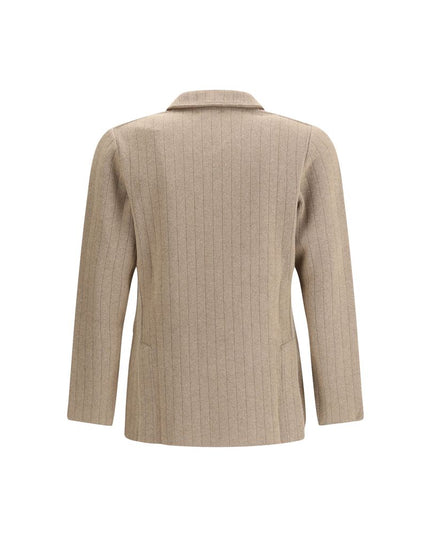 Lardini Brown Fleece Wool Jackets And Coat