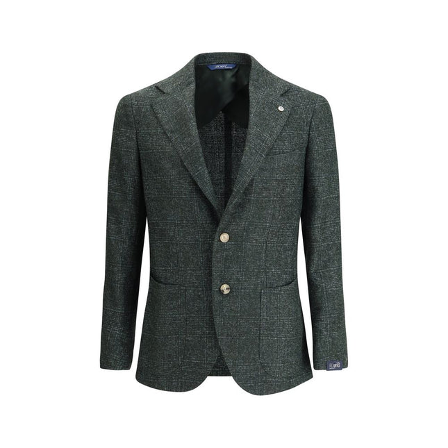 Gi Capri Green Fleece Wool Blazer