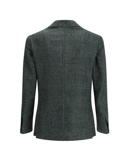 Gi Capri Green Fleece Wool Blazer
