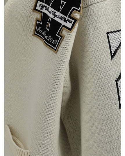 Off-White Cream Cotton Cardigan