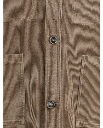 Cruna Brown Cotton Coat