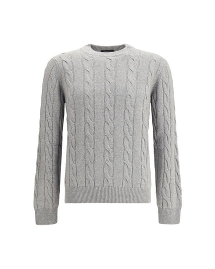 Aragona Cashmere Gray Cashmere Sweatshirt