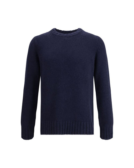 Aragona Cashmere Blue Merino Wool Sweatshirt