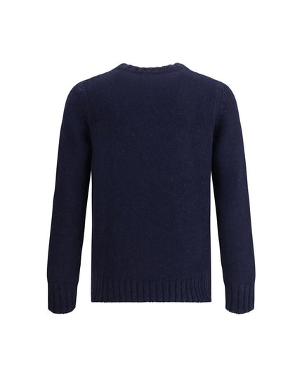 Aragona Cashmere Blue Merino Wool Sweatshirt