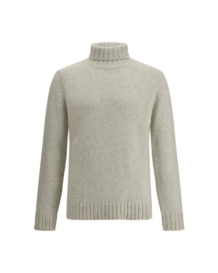Aragona Cashmere Gray Alpaca Vicugna Pacos Turtleneck
