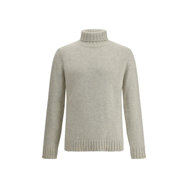 Aragona Cashmere Gray Alpaca Vicugna Pacos Turtleneck