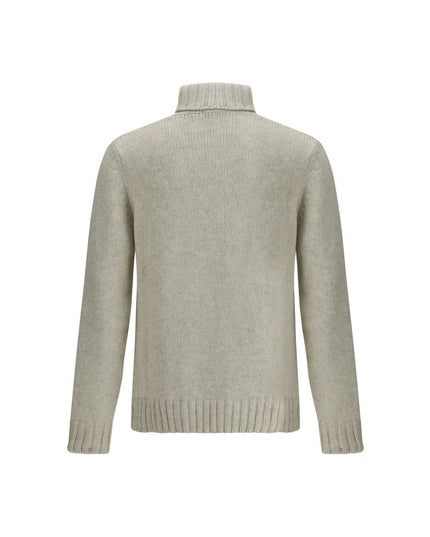 Aragona Cashmere Gray Alpaca Vicugna Pacos Turtleneck