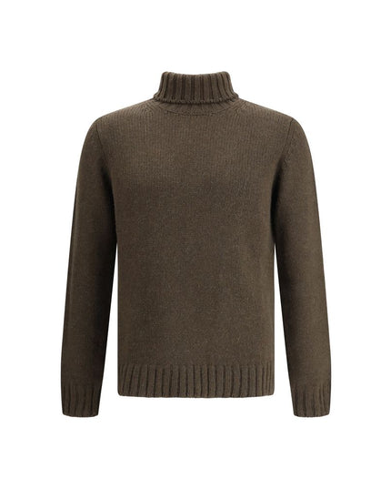 Aragona Cashmere Green Alpaca Vicugna Pacos Turtleneck