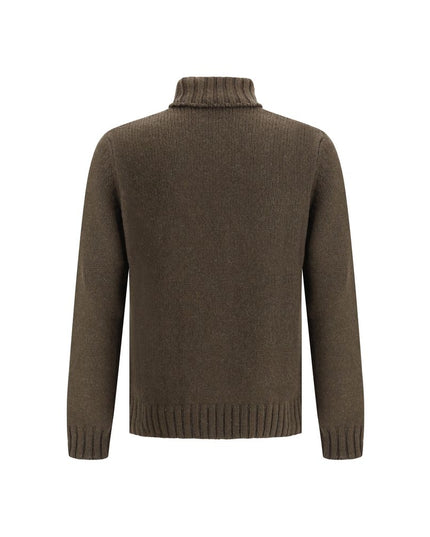 Aragona Cashmere Green Alpaca Vicugna Pacos Turtleneck
