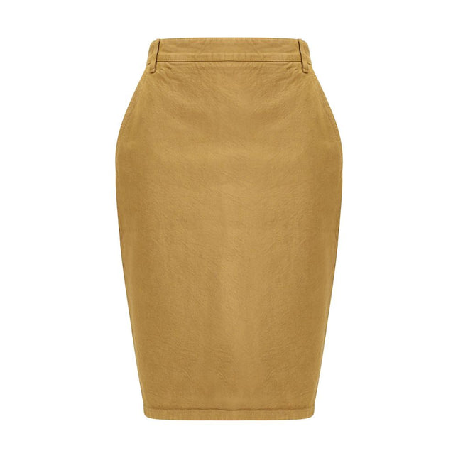 Saint Laurent Beige Denim Skirt