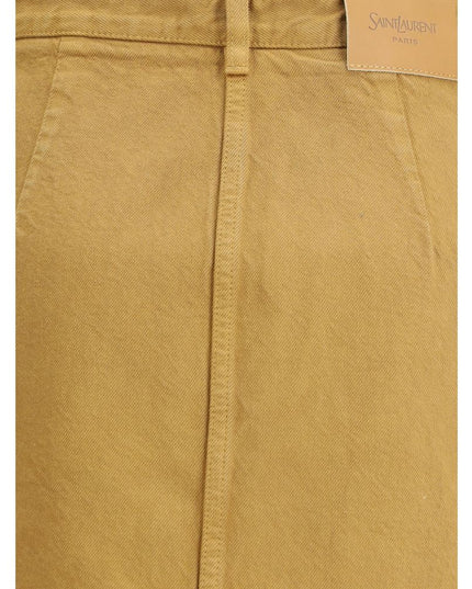 Saint Laurent Beige Denim Skirt