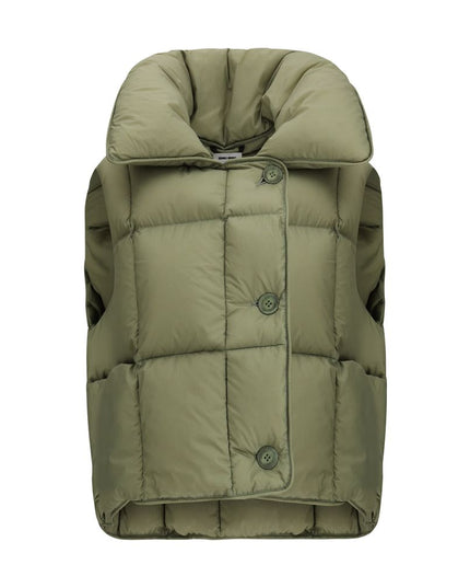 IENKI IENKI Green Nylon Sleveless Jacket