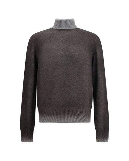 Aragona Cashmere Gray Cashmere Turtleneck