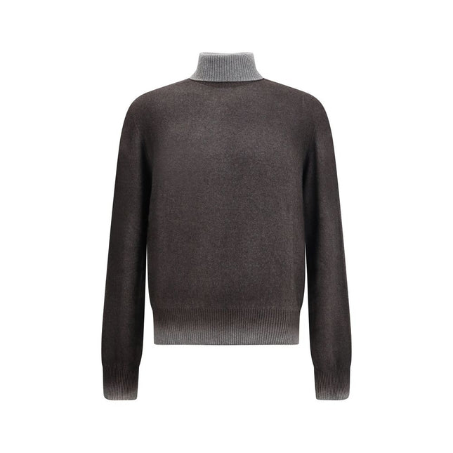 Aragona Cashmere Gray Cashmere Turtleneck