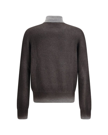 Aragona Cashmere Gray Cashmere Turtleneck
