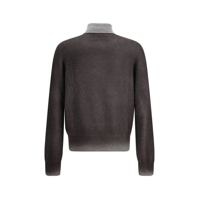 Aragona Cashmere Gray Cashmere Turtleneck