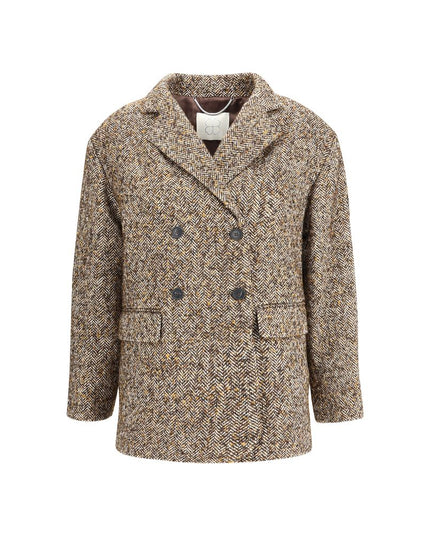 True Royal Brown Polyester Coat