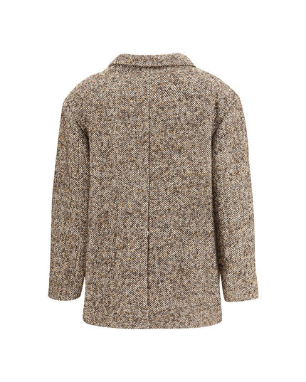 True Royal Brown Polyester Coat